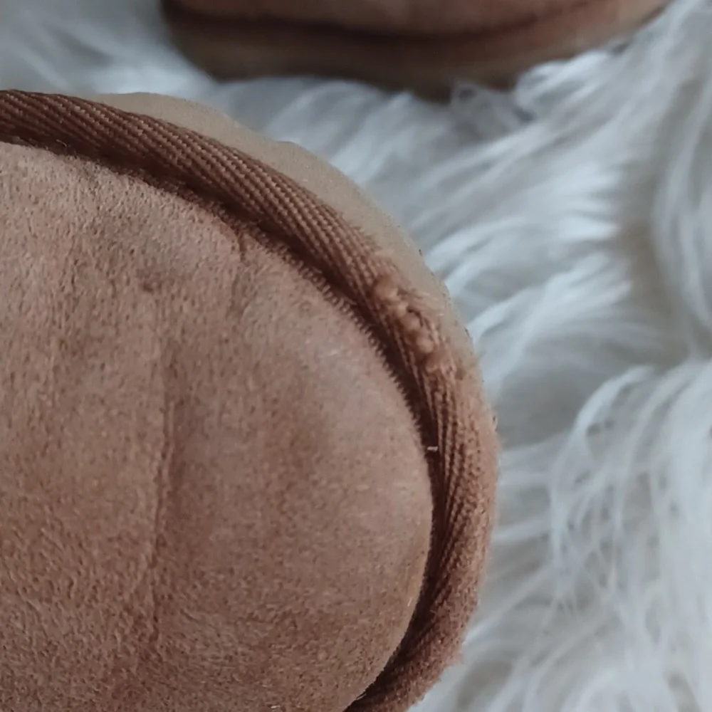 Toddler UGG Sheepskin Boots with Cream and Brown Accents